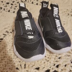 Nike Kids Black and White Slip-On Athletic Sneakers